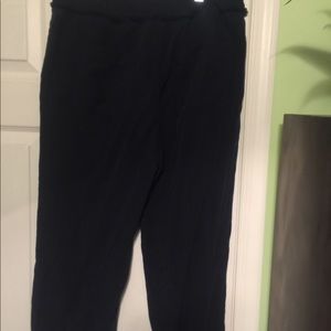Loft naturally frayed navy blue pants